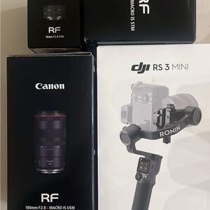 Canon RF 100mm Lens with DJI RS 3 Mini Gimbal